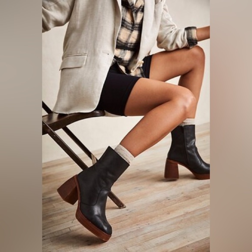 Free People Ruby Platform Ankle Boots NWOT US Womens 9